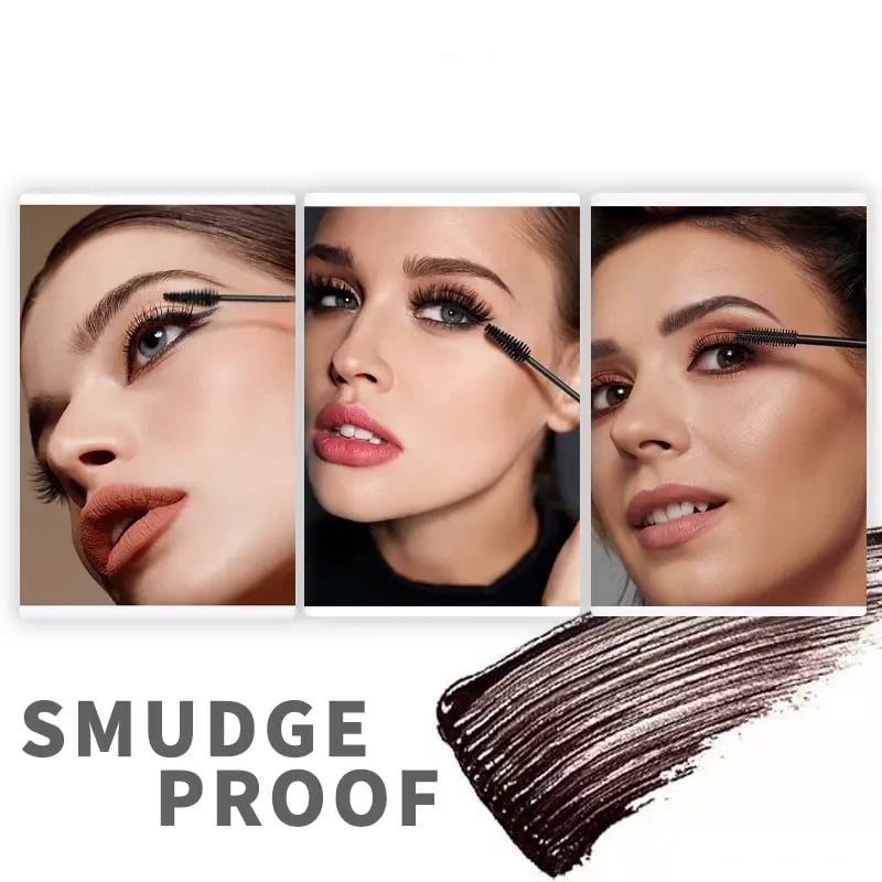 24H Waterproof Volumizing Mascara – Long-Lasting Thick & Defined Lashes, Smudge-Proof & Sweat-Proof Lash Lift Effect-YH