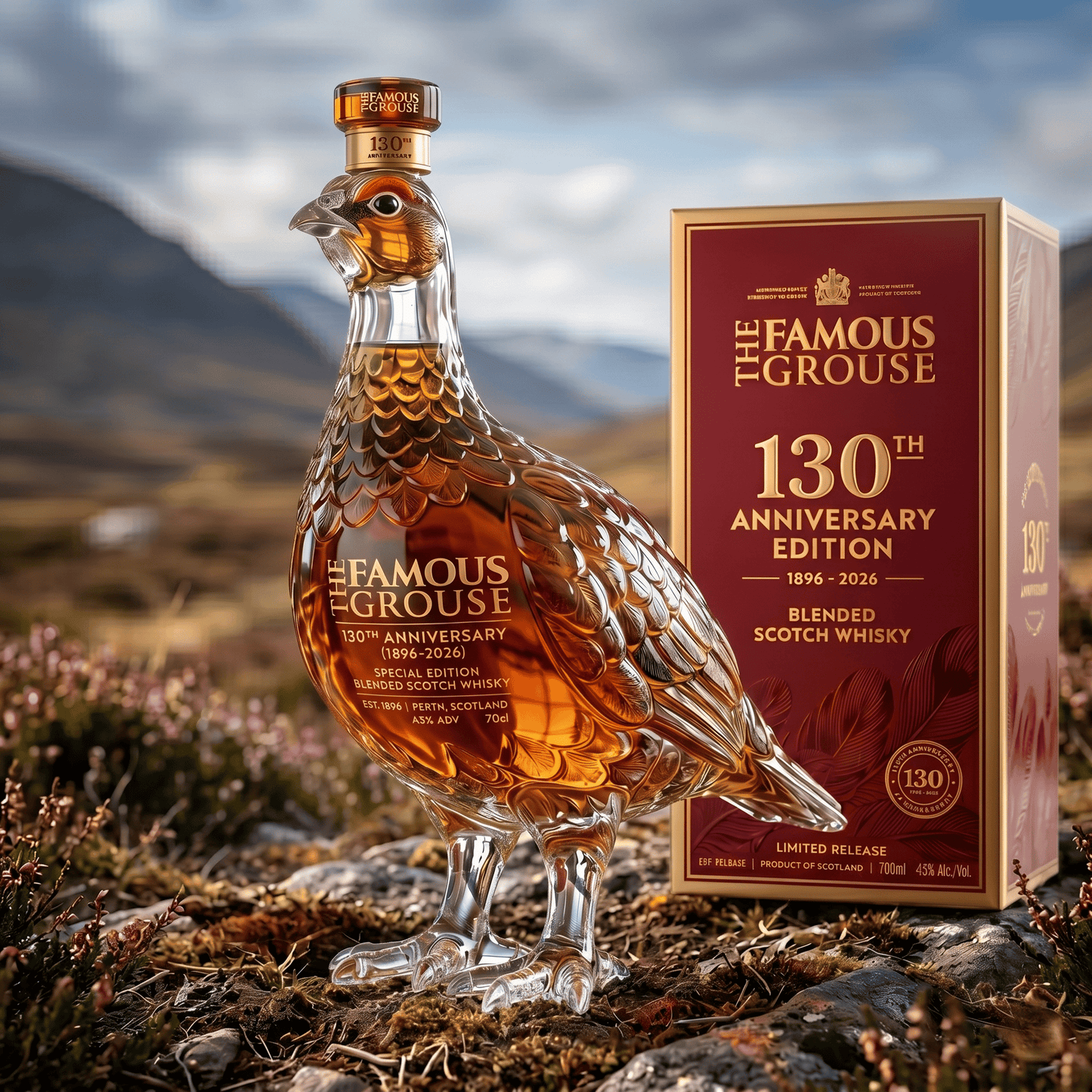 🔥49% off 🍷130TH ANNIVERSARY EDITION BLENDED SCOTCH WHISKY BOTTLE
