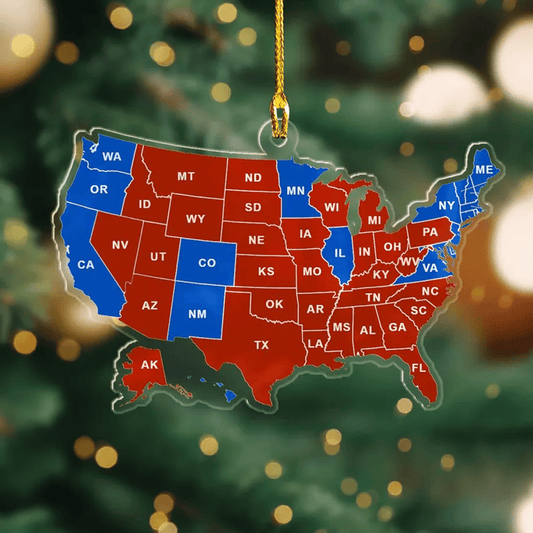 US State 2024 Memor Ornament